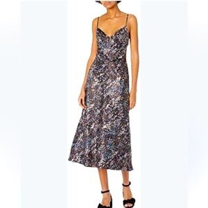 ASTR the label Women's Coralie Sleeveless Midi A-line Slip Dress SZ XS